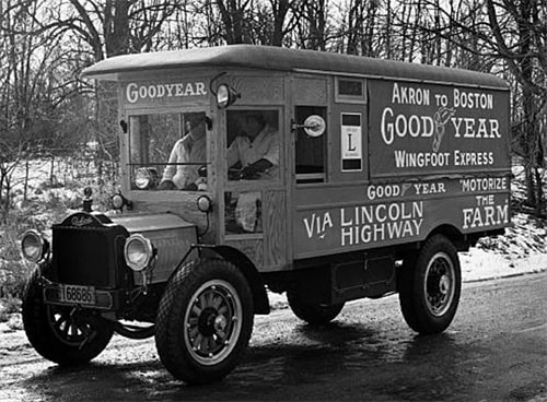 Goodyear pneumatic tire for trucks 1917