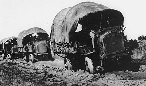 Motor Transport Corps Convoy - 1919