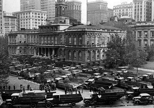 Truckers Strike in New York City 1938